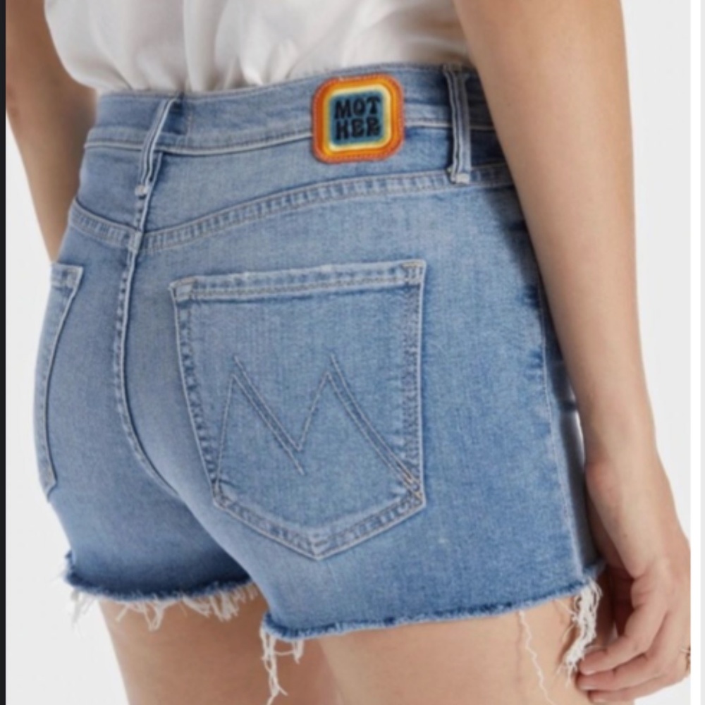 Mother Dutchie Short Fray Size Independent Studies Denim Shorts